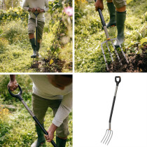Fiskars 1070679 Ergonomic Garden Fork Grey