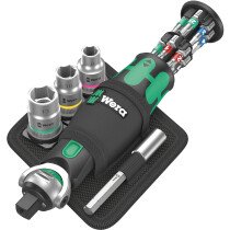 Wera 05004281001 8009 Zyklop Pocket Set 2, Ratchet Set, 18 Pieces 