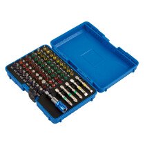 Draper 82405 CMBH60 Coloured Screwdriver Bit Set with Magnetic Holder (60 Piece)