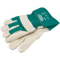 Draper 82609 PGRGL/B Premium Leather Gardening Gloves   L