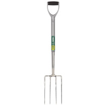 Draper 83755 307EH/I Stainless Steel Garden Fork with Soft Grip Handle