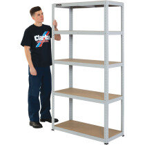 Clarke 6600732 CSM5100LG 100kg Boltless Shelving (Light Grey)