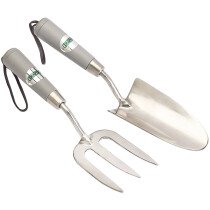 Draper 83773 GSFT2/I 2 Piece Stainless Steel Hand Fork and Trowel Set