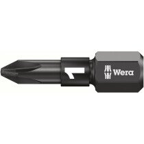 Wera 855/1 IMP DC Impaktor Bit PZ1 x 25mm for Pozi Screws 05057620001 (Pack 10)