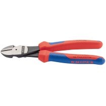 Knipex 74 02 200 200mm High Leverage Diagonal Side Cutter with Comfort Grip Handles 88145
