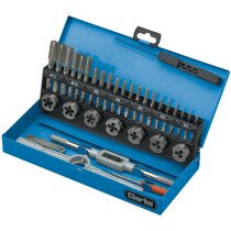 Clarke 1801527 CHT527 32 Piece Metric HSS Tap & Die Set