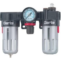 Clarke 3090200 1/4" Filter, Regulator & Lubricator - CMF2