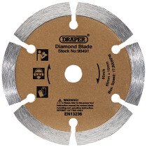 Draper 90491 DBSRD Segmented Diamond Blade (85mm)