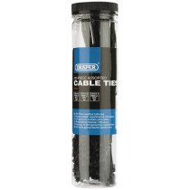 Draper 90725 CTT1 Assorted Nylon Cable Tie Pack (200 Piece)