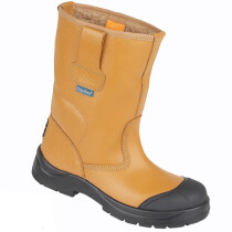 Himalayan 9102 Tan HyGrip Fleecy Warm Lined Rigger Safety Boot S1P SRC
