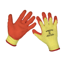 Sealey 9121XL Super Grip Knitted Gloves Latex Palm (X-Large) - Pair