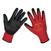 Sealey 9125XL/B120 Flexi Grip Nitrile Palm Gloves (X-Large) - Pack of 120 Pairs