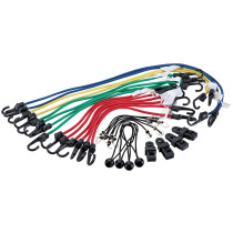 Draper 93447 AB28/C Assorted Bungee Luggage Elastic Strap Set 28 Piece
