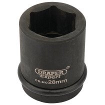 Draper 93241 419-MM Expert 28mm 3/4" Square Drive Hi Torq 6 Point Impact Socket