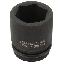 Draper 93259 419-MM Expert 33mm 3/4" Square Drive Hi Torq 6 Point Impact Socket