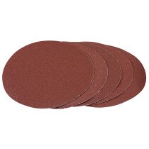 Draper 93422 APT257 Five 180mm 80 Grit Hook and Loop Aluminium Oxide Sanding Discs