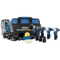Draper 93445 PTKDP6 10.8 Storm Force® 10.8 V Power Interchange Kit (11 Piece)
