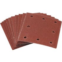 Draper 93518 APT258 1/4 Hook and Loop Sanding Sheets 100 Grit 105x115mm (Pack of 10)
