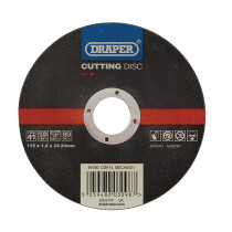 Draper 94780 CGF14 Multi Purpose Cutting Disc, 115 X 1.2 X 22.23mm