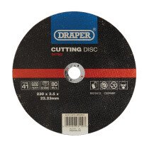 Draper 94782 CGF16 Flat Stone Cutting Disc, 230 X 2.5 X 22.23mm