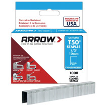 Arrow A508SS1 Stainless Staples 12mm 1/2" (1000) T50