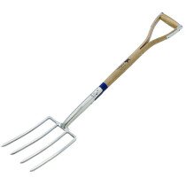 Bulldog PGDF28 Pedigree Stainless Steel Digging Fork 28" Wood