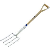 Bulldog PGDF32 Pedigree Stainless Steel Digging Fork 32" Wood