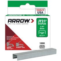Arrow A214  Staples 6mm 1/4" (Pack x 1000) JT21