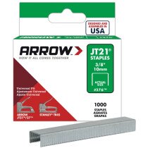 Arrow A276 Staples 10mm 3/8" ( Pack x 1,000) JT21