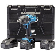 Draper 99251 D20IW400SET/2 D20 20V Brushless 1/2" Mid-Torque Impact Wrench (400Nm) with 2 x 4Ah Batteries and 2.4A Fast Charger