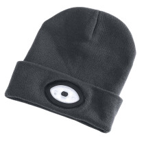 Draper 99522 Beanie with Rechargeable Built-In LED Headtorch (Grey)