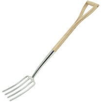 Draper 99011 DBFG/L Heritage Stainless Steel Border Fork with Ash Handle
