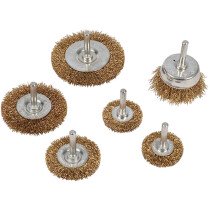 Silverline 993067 Wire Wheel and Cup Brush Set 6 Piece
