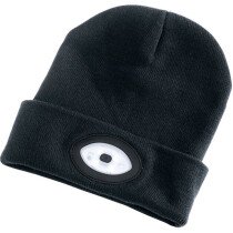 Draper 99521 Beanie with Rechargeable Built-In LED Headtorch (Black)