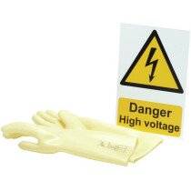 Draper 99715 *GLOVES/SIGN Class 0 Electrical Insulated Gloves Size 9 and Hazard Sign