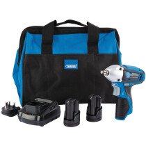 Draper 99717 PTKIWK10 Storm Force® 10.8 V Power Interchange Impact Wrench Kit (+2x 1.5 Ah Batteries, Charger And Bag)