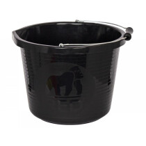 Red Gorilla GORPRMBK Premium Bucket 14 litre (3 gallon) Black