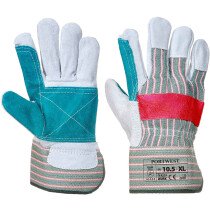 Portwest A229 Leather Rigger 320 Cow Split Reinforced Palm Glove Extra Large (10.5)