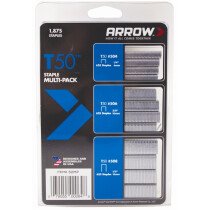 Arrow A50MP T50 Staple Multi-Pack 6/8/10mm (625 of each size)