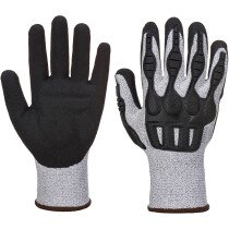 Portwest A723 TPV Impact Cut Glove - Cut Resistant - Grey/Black