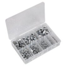 Sealey AB046SN Steel Nut Assortment 255pc M4-M16 DIN 934 Metric