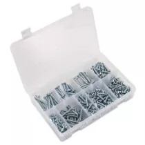 Sealey AB064STPP Self Tapping Screw Assortment 305pc Pan Head Pozi Zinc DIN 7981CZ