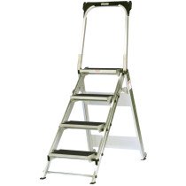 GPC AFGS4Z Easy Slope Aluminium Folding Ladder Steps - 4 Treads