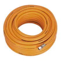 Sealey AHHC20 Air Hose 20mtr x ø8mm Hybrid High Visibility with 1/4"BSP Unions