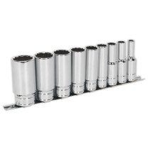 Sealey AK2679 Socket Set 9pc 1/2"Sq Drive Deep Whitworth