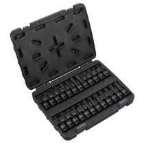Sealey AK56000 Impact Socket Bit Set 1/2"Sq Drive 24pc Hex/TRX-Star*/Spline