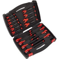 Sealey AK63172 Insulated Open End Spanner Set 18 Piece VDE Approved
