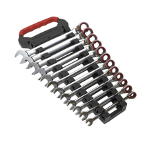Sealey AK63944 Reversible Ratchet Combination Spanner Set 12pc Metric Platinum Series