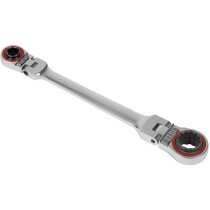 Sealey AK63947 Ratchet Ring Spanner 4-in-1 Flexi-Head Reversible Metric Platinum Series