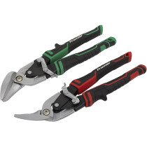 Sealey AK69072 High Leverage Offset Aviation Tin Snip Set 2pc